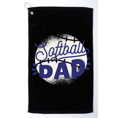 Softball Dad Platinum Collection Golf Towel