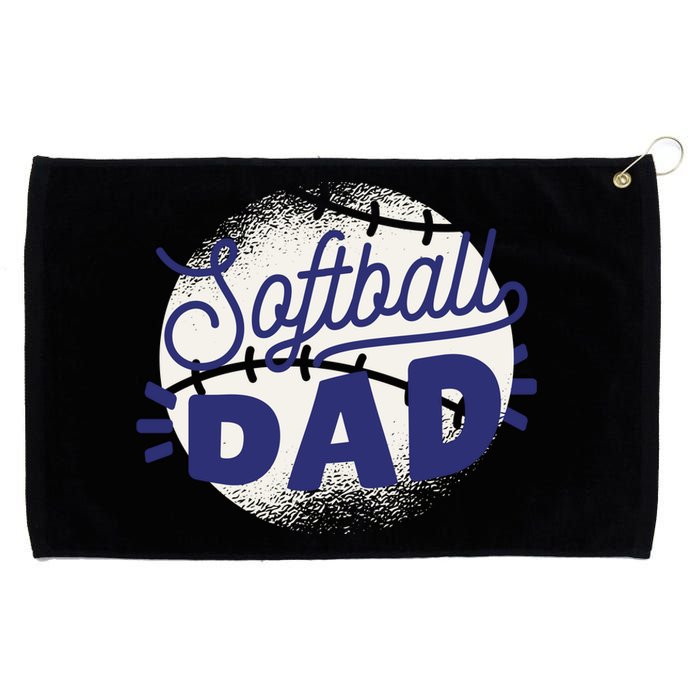 Softball Dad Grommeted Golf Towel