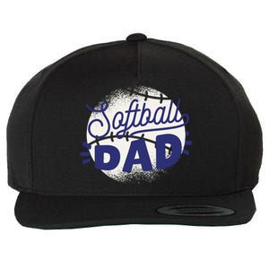 Softball Dad Wool Snapback Cap