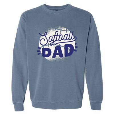 Softball Dad Garment-Dyed Sweatshirt