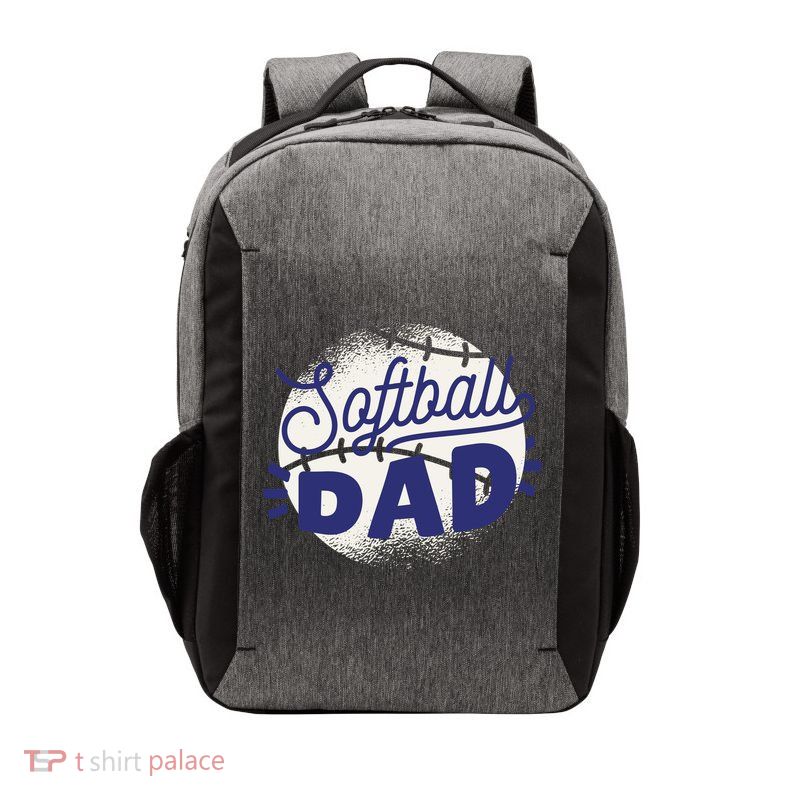 Softball Dad Vector Backpack