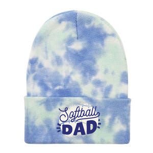 Softball Dad Tie Dye 12in Knit Beanie