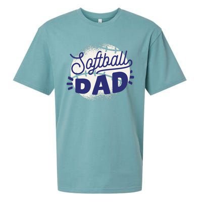 Softball Dad Sueded Cloud Jersey T-Shirt