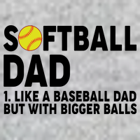 Softball Dad Like A Baseball Dad But With Bigger Balls Long Sleeve Shirt