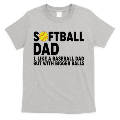 Softball Dad Like A Baseball Dad But With Bigger Balls T-Shirt