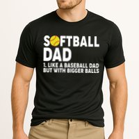 Softball Dad Like A Baseball Dad But With Bigger Balls Performance Shirt