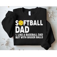 Softball Dad Like A Baseball Dad But With Bigger Balls Sweatshirt