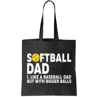 Softball Dad Like A Baseball Dad But With Bigger Balls Bag