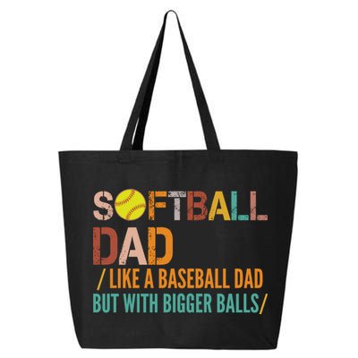 Softball Dad Like A Baseball Dad Vintage 25L Jumbo Tote