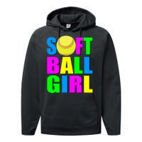 Softball Girl Performance Fleece Hoodie