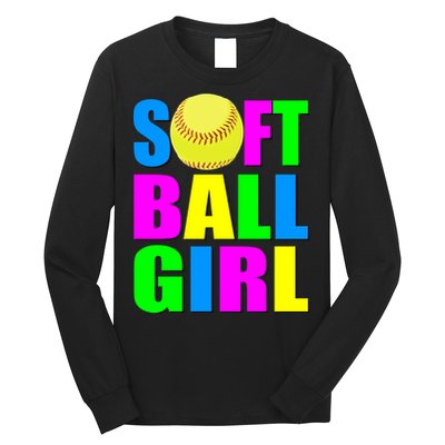 Softball Girl Long Sleeve Shirt