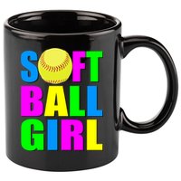 Softball Girl 11oz C Handle Ceramic Mug