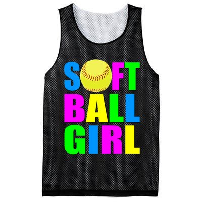 Softball Girl Mesh Reversible Basketball Jersey Tank