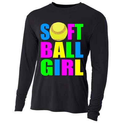 Softball Girl Cooling Performance Long Sleeve Crew