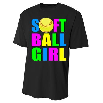 Softball Girl Performance Sprint T-Shirt