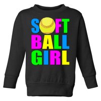 Softball Girl Toddler Sweatshirt