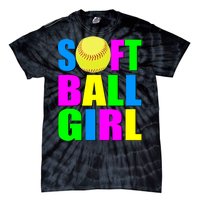 Softball Girl Tie-Dye T-Shirt