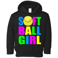 Softball Girl Toddler Hoodie