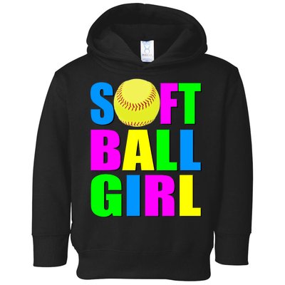 Softball Girl Toddler Hoodie