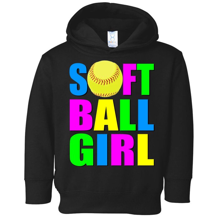 Softball Girl Toddler Hoodie