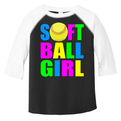 Softball Girl Toddler Fine Jersey T-Shirt