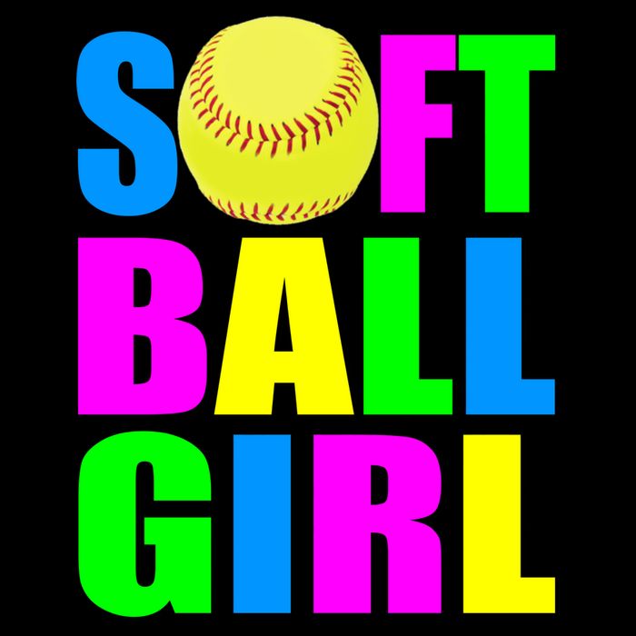 Softball Girl Ladies Long Sleeve Shirt