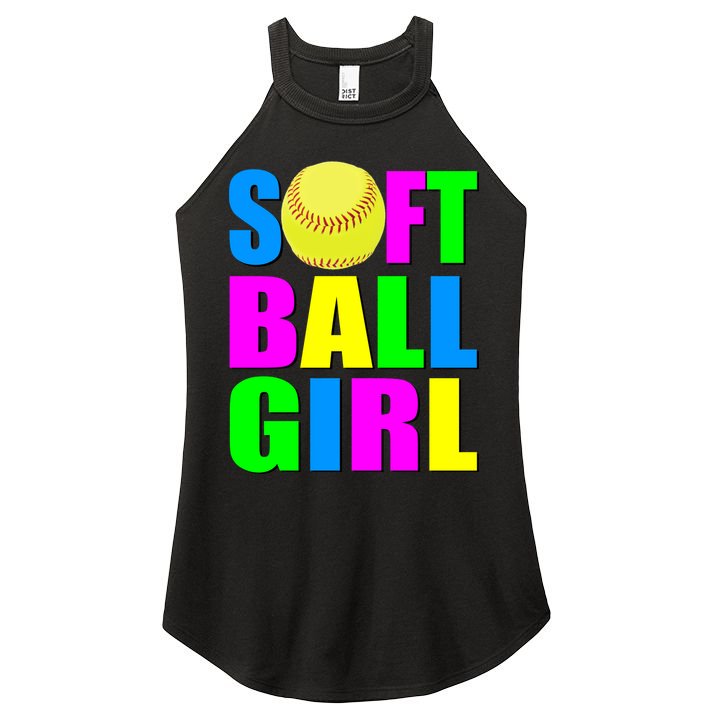 Softball Girl Women's Perfect Tri Rocker Tank