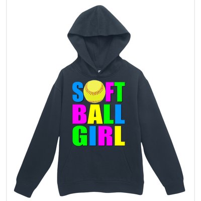 Softball Girl Urban Pullover Hoodie