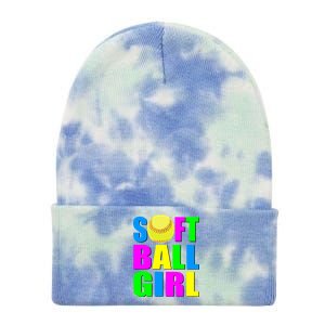 Softball Girl Tie Dye 12in Knit Beanie