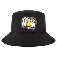 Softball Mom leopard Background Cool Comfort Performance Bucket Hat