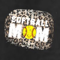 Softball Mom leopard Background Adult Drive Performance Visor
