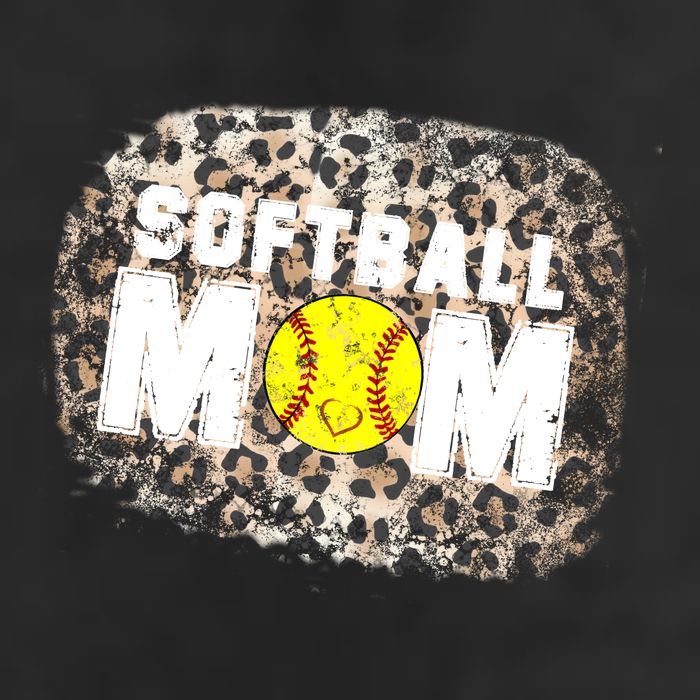 Softball Mom leopard Background Adult Drive Performance Visor