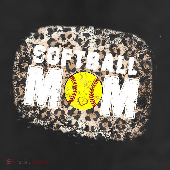 Softball Mom leopard Background 11oz C Handle Ceramic Mug