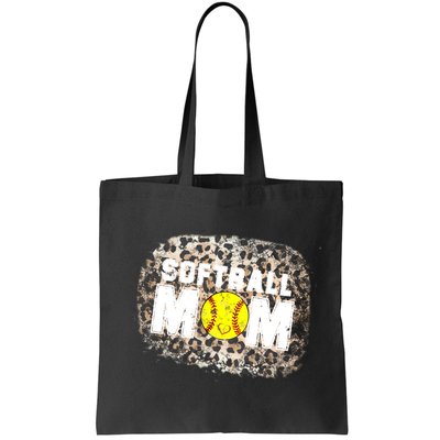 Softball Mom leopard Background Bag