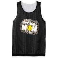 Softball Mom leopard Background Mesh Reversible Basketball Jersey Tank