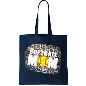 Softball Mom leopard Background Tote Bag