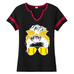 Softball Mom Sunglasses Ladies Halftime Notch Neck Tee