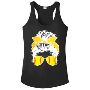 Softball Mom Sunglasses Ladies PosiCharge Competitor Racerback Tank