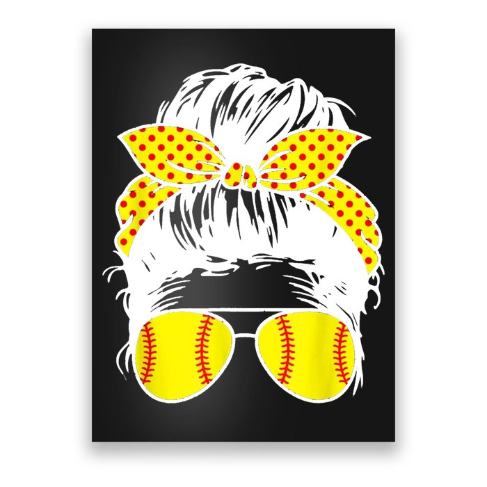 Softball Mom Sunglasses Poster