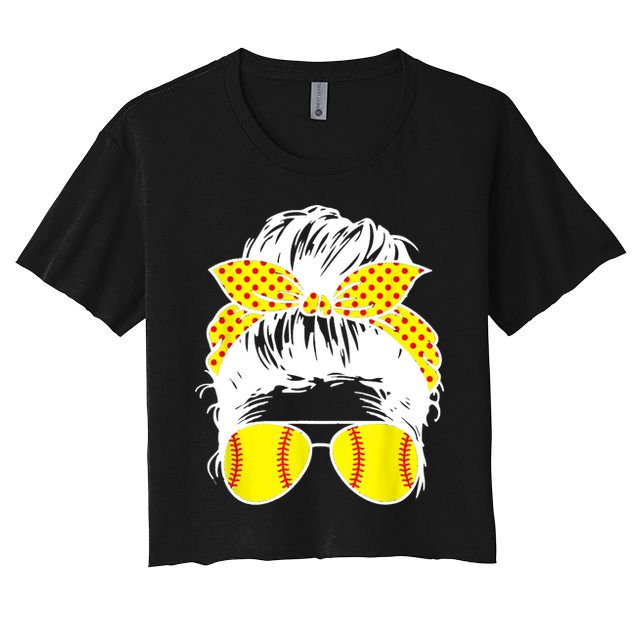 Softball Mom Sunglasses Crop Top