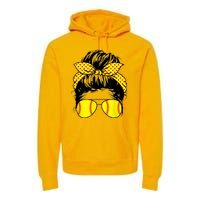 Softball Mom Sunglasses Premium Hoodie