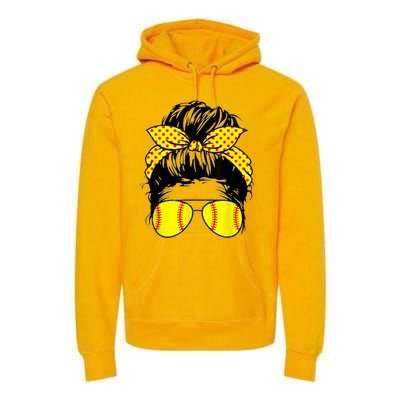 Softball Mom Sunglasses Premium Hoodie