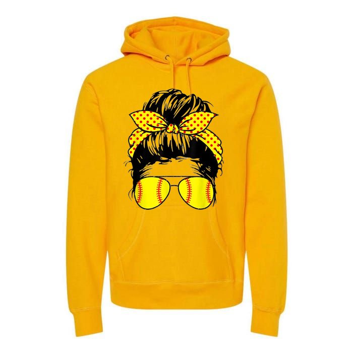 Softball Mom Sunglasses Premium Hoodie