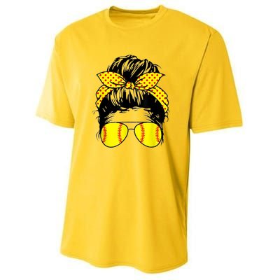 Softball Mom Sunglasses Youth Performance Sprint T-Shirt