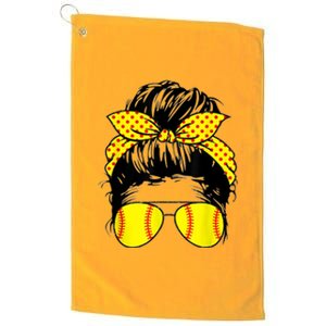 Softball Mom Sunglasses Platinum Collection Golf Towel