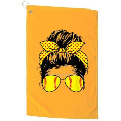 Softball Mom Sunglasses Platinum Collection Golf Towel