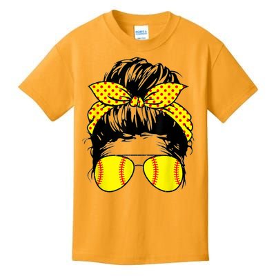 Softball Mom Sunglasses Kids T-Shirt