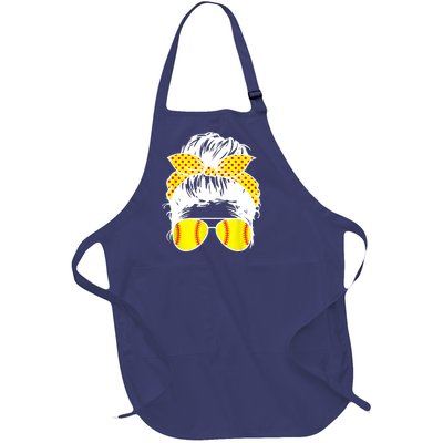 Softball Mom Sunglasses Full-Length Apron With Pockets