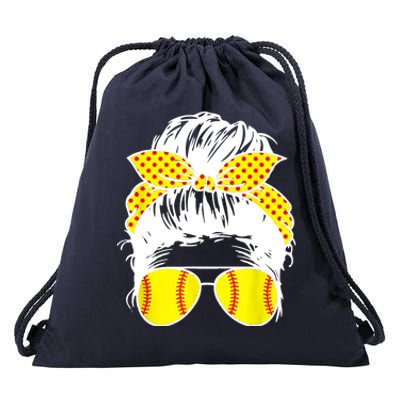 Softball Mom Sunglasses Drawstring Bag