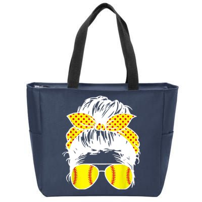 Softball Mom Sunglasses Zip Tote Bag